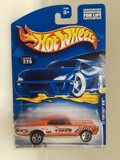 Hot Wheels 2000 Mainline #226 '67 Pontiac GTO Orange TIGER Racing